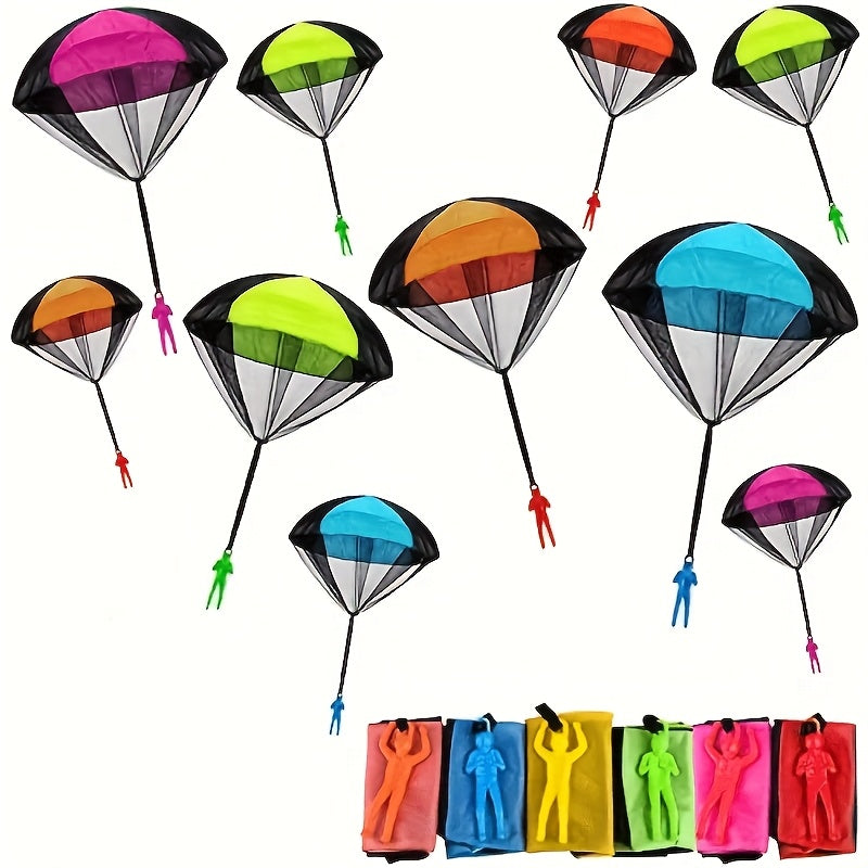 Colorful Hand Thrown Parachute Toy Soldier - Outdoor Fun