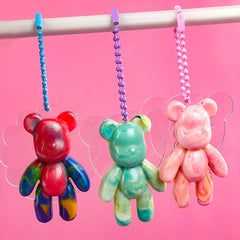 3D Bear Pendant Keychain Resin Mold Jewelry Silicone Molds