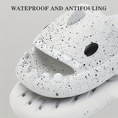Adorable Shark Non Slip Platform Slides Soft Sole Cloud Slides