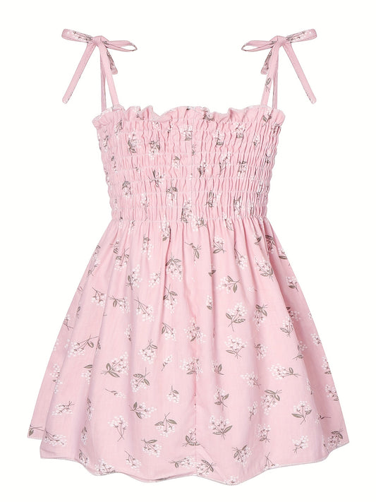 Toddler Girls Flowers Frill Trim Cami