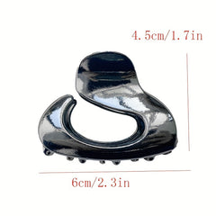 Alloy Hair Claw Nonslip Shark Claw For Ponytail Bun Holder Women Girls