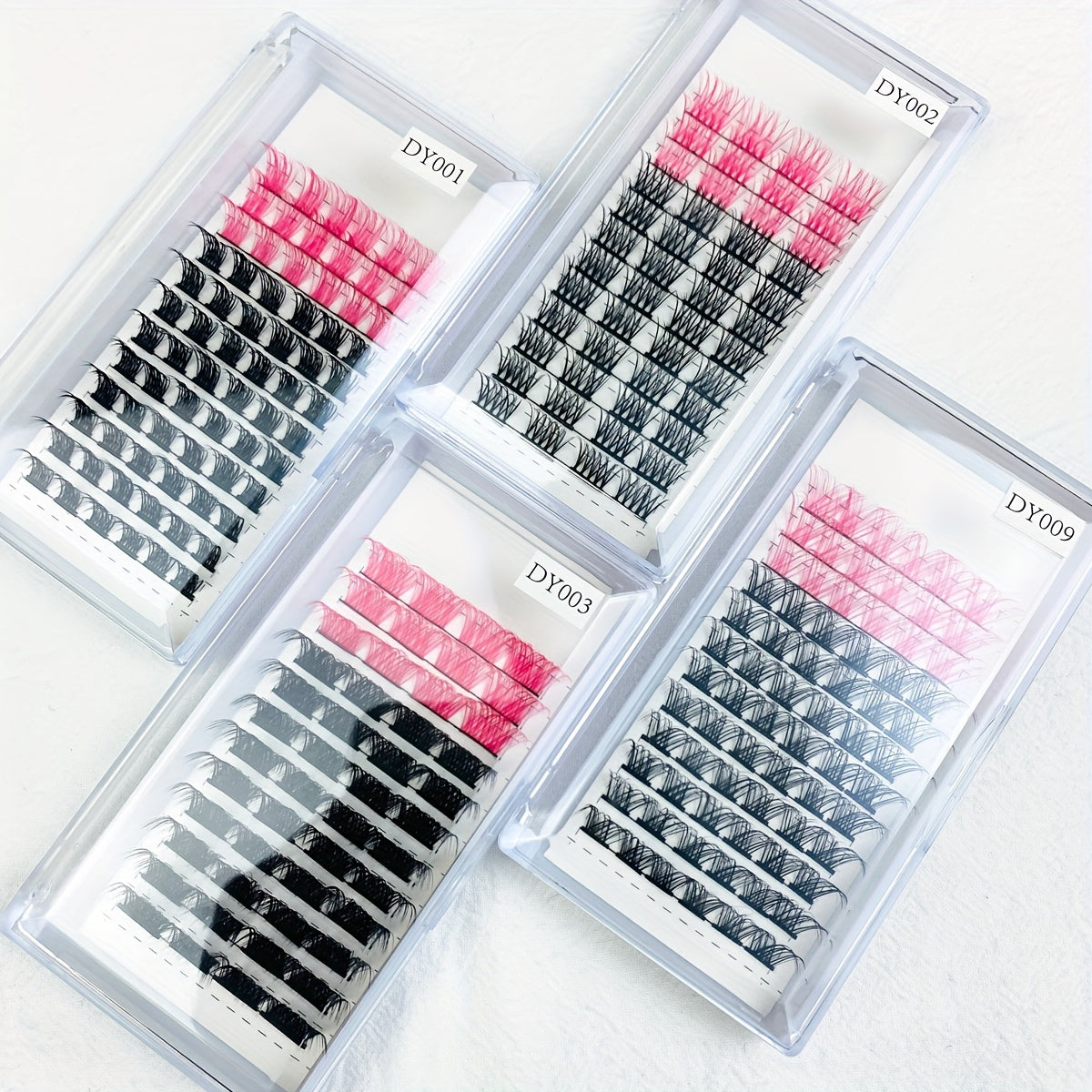 100 D Curl 14mm Wispy Lashes Cluster for DIY Eyelash Extensions