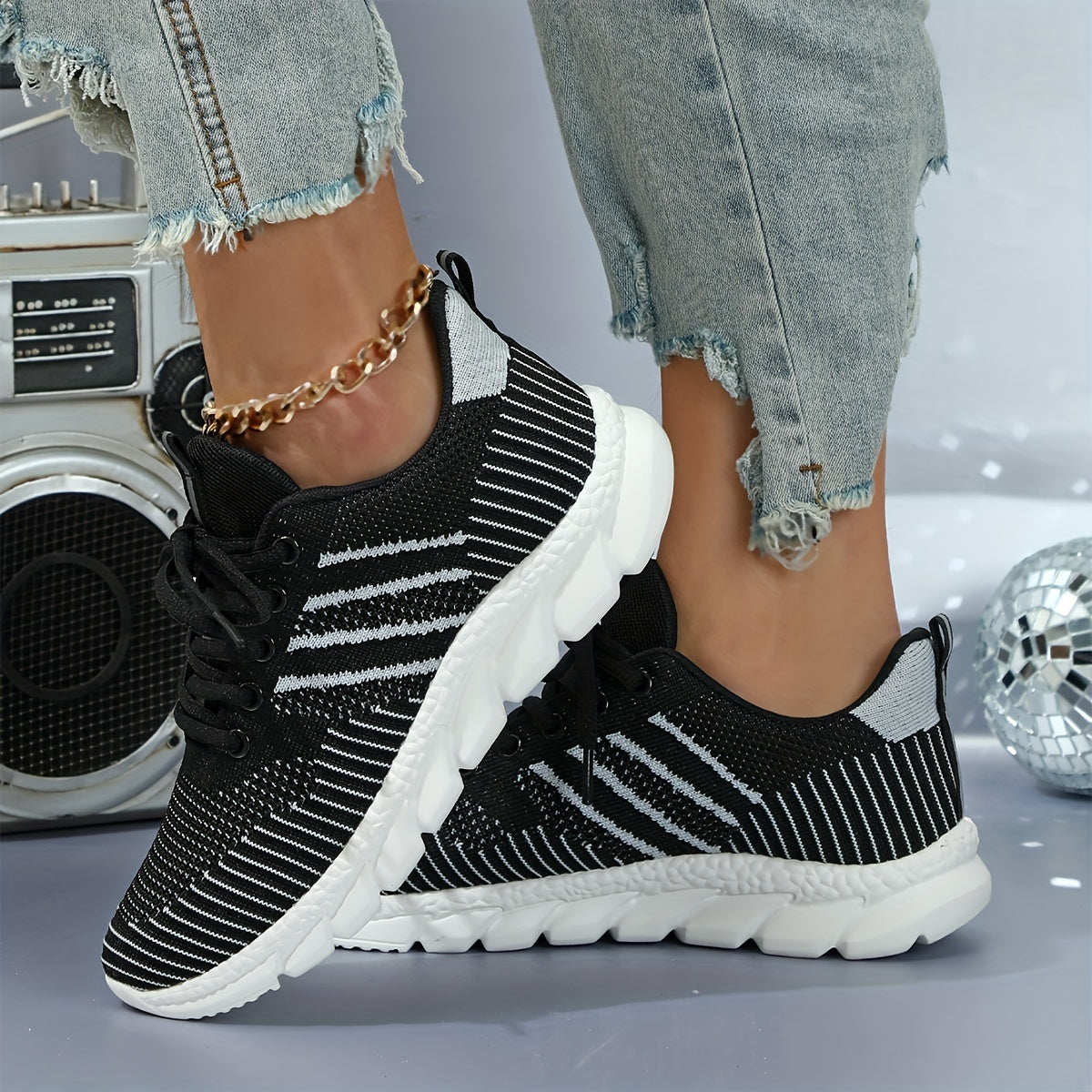 Breathable Mesh Sneakers Outdoor Sports Dad Shoes