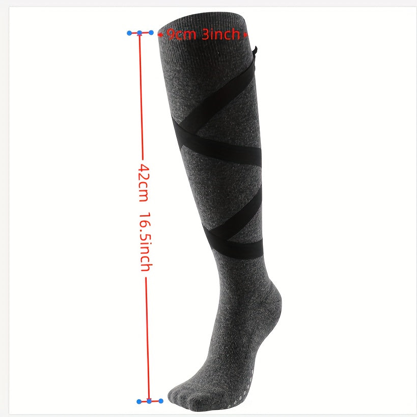 Women's Lace up Tennis Yoga Compression Stockings Elastic Badminton Socks