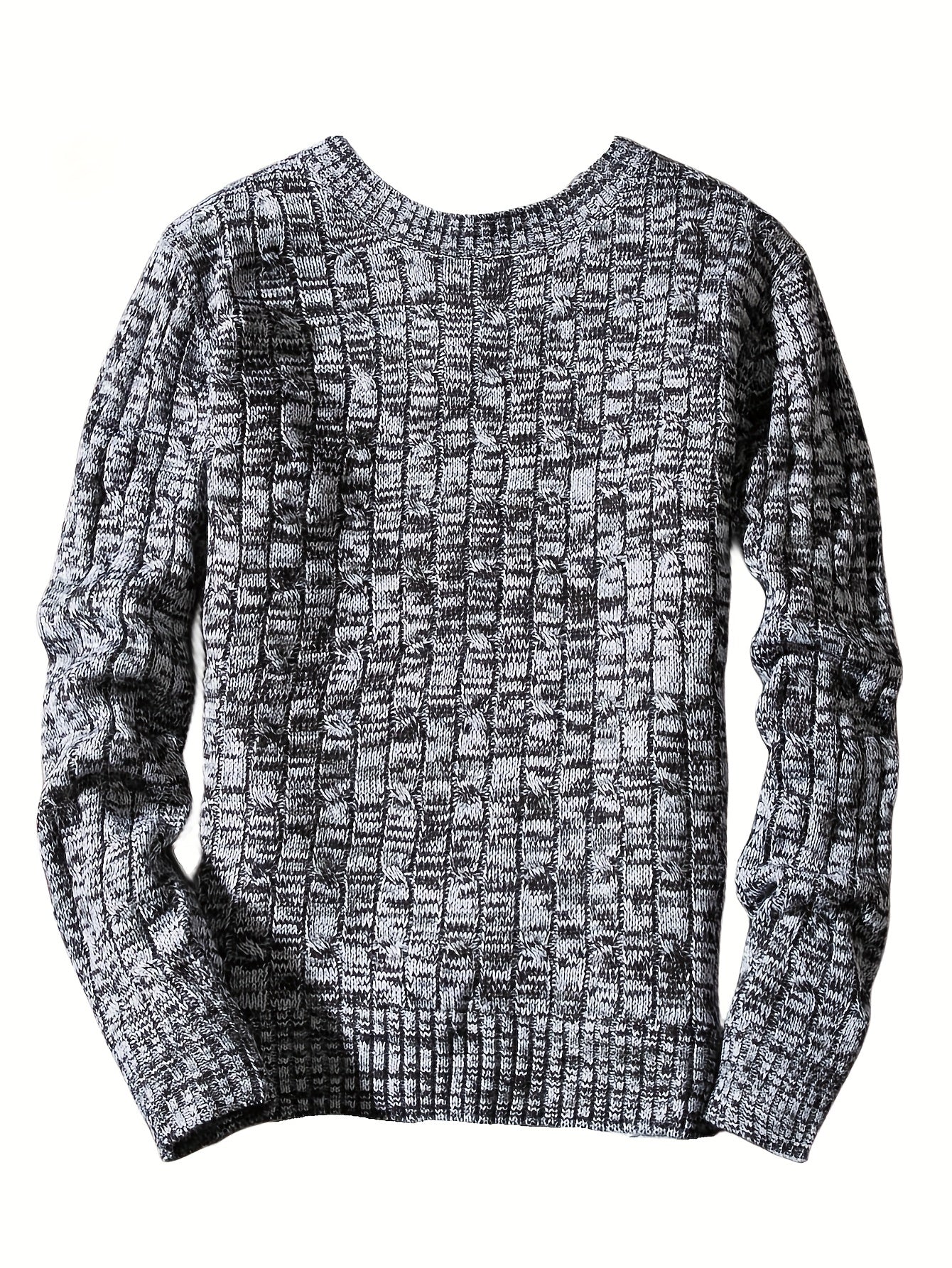 Men's Camo Knit Sweater Outdoor Winter Pullover