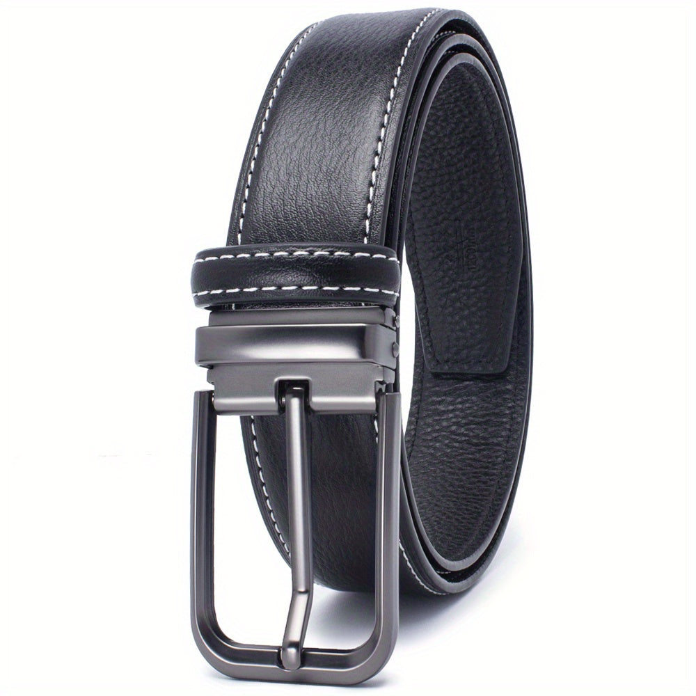 Men's Leather Belt - Classic Business Casual Belt