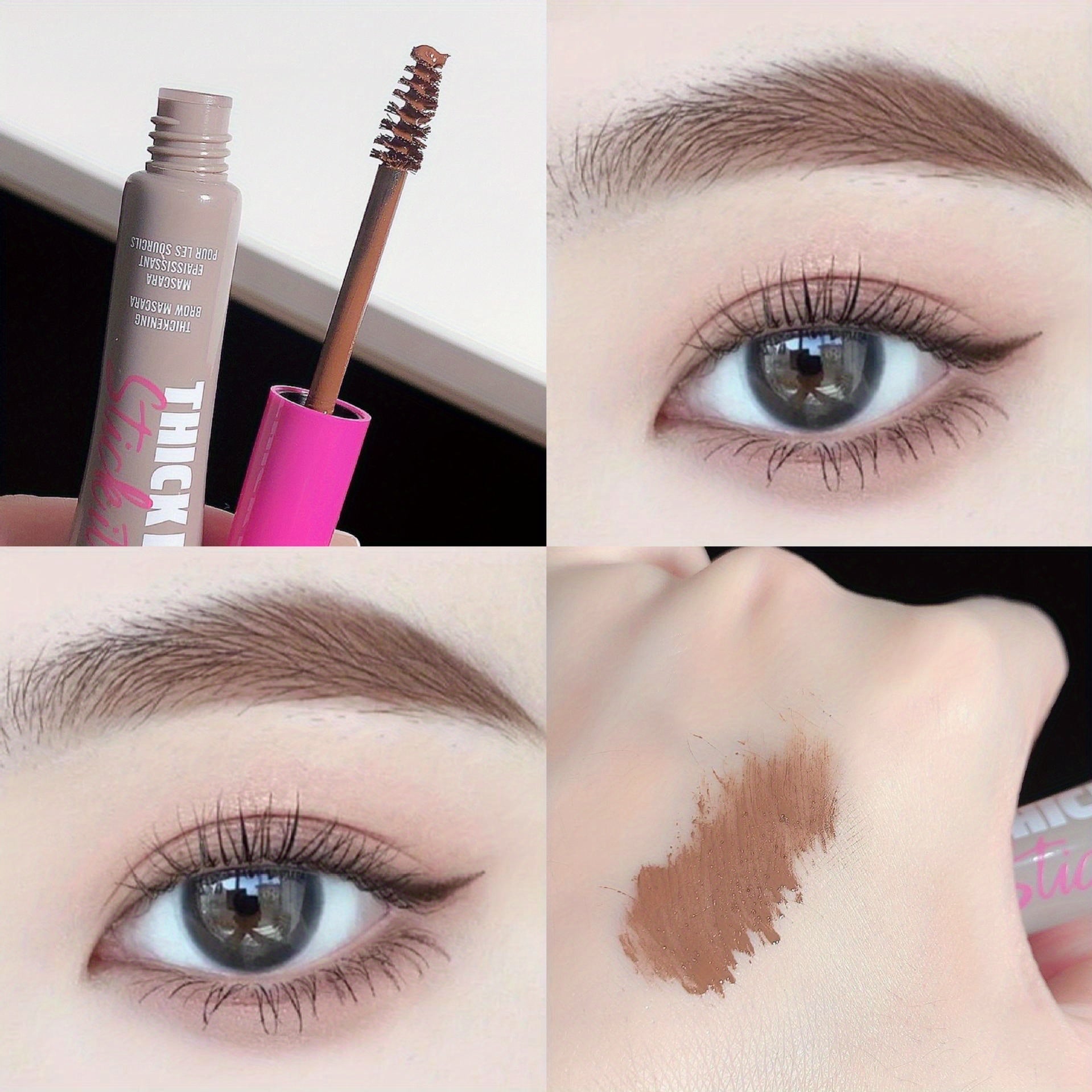 Natural 3D Fiber Eyebrow Dye Cream Long-Lasting Colorfast Makeup