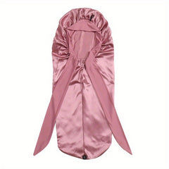 Bowknot Satin Bonnet Long Hair Bonnets Comfortable Night Cap