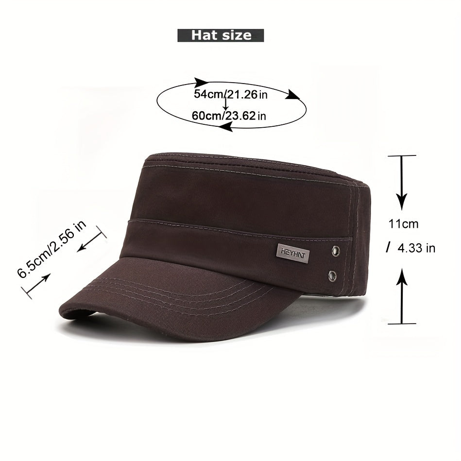 Casual Flat Cap Baseball Cap Sun Hat for Men and Women