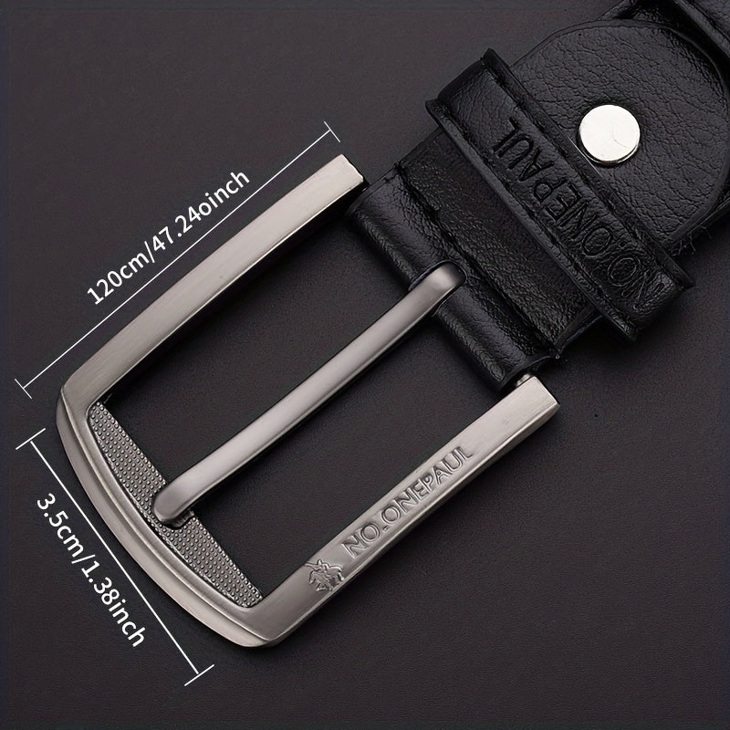 Men's PU Leather Needle Buckle Retro Waist Belt