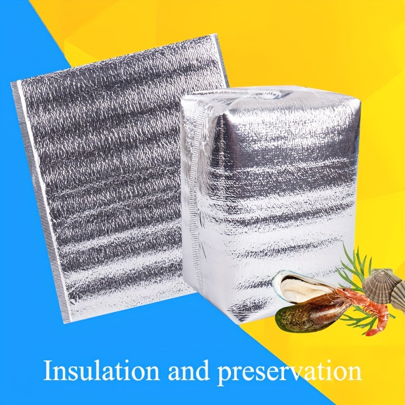 15 Pcs Aluminum Foil Insulated Food Storage Ice Bag Picnic Bags