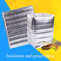 10 Pcs Aluminum Foil Insulated Food Storage Ice Bag Picnic Bags