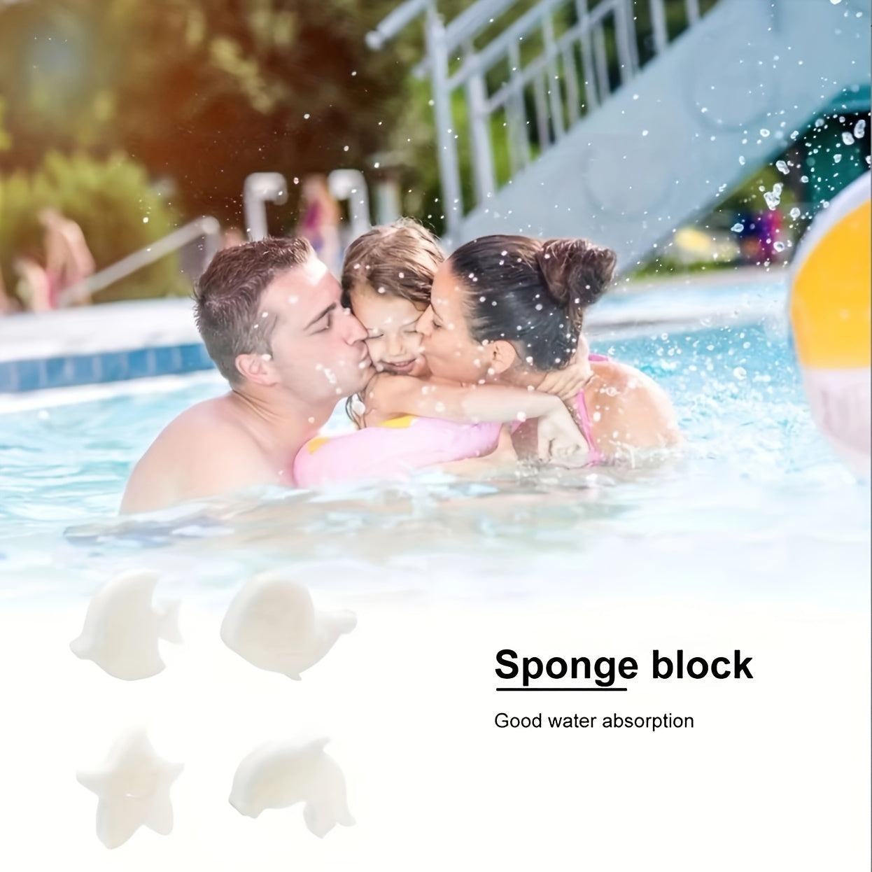 4pcs Pool Absorbing Sponge Filter Sponge