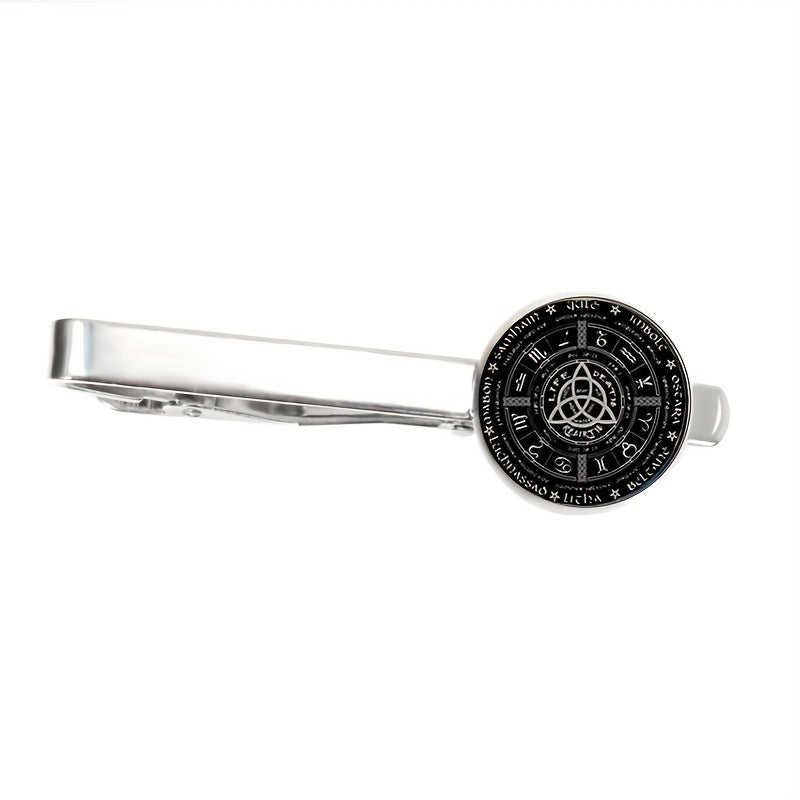Pagan Wheel Of The Year Tie Clip