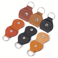 Guitar Pick Keychain Holder PU Leather Guitar Plectrum Holder