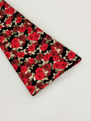 Floral Print High Rise Flared Leg Trousers