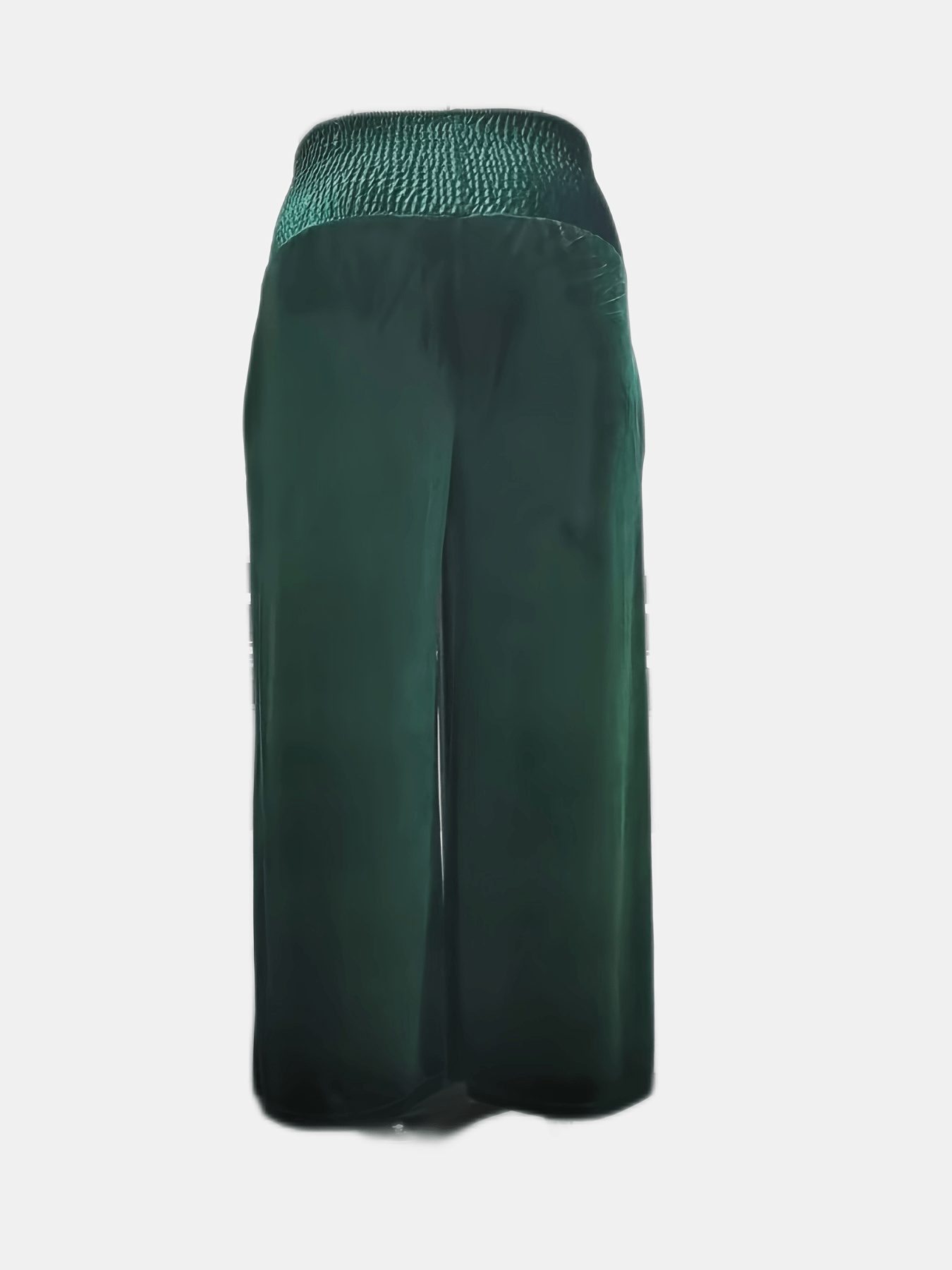 Velvet High Rise Wide Leg Trousers Plus Size
