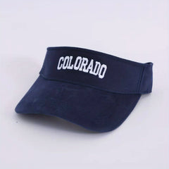 Men's Embroidered Letter Sun Hat Wide Brim Peaked Cap