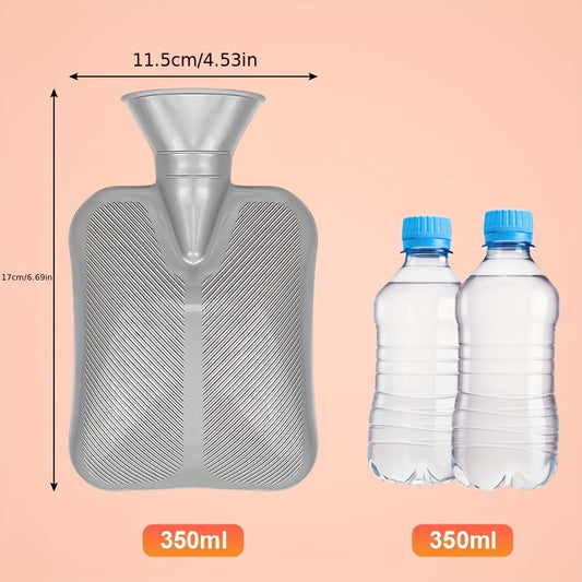 1pc Reusable Hot Water Bottle with Lid Hand Warmer for Winter Christmas Gift