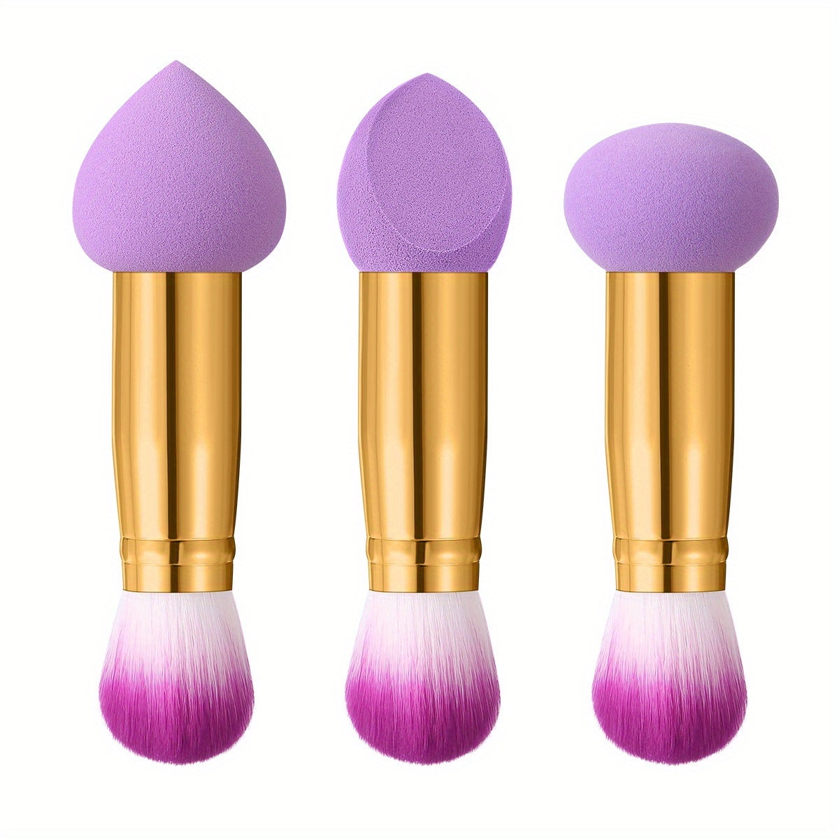 3pcs Foundation Blending Face Brushes Soft Makeup Sponge