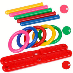 Colorful Parent Child Throwing Ring Set for Indoor & Outdoor Play