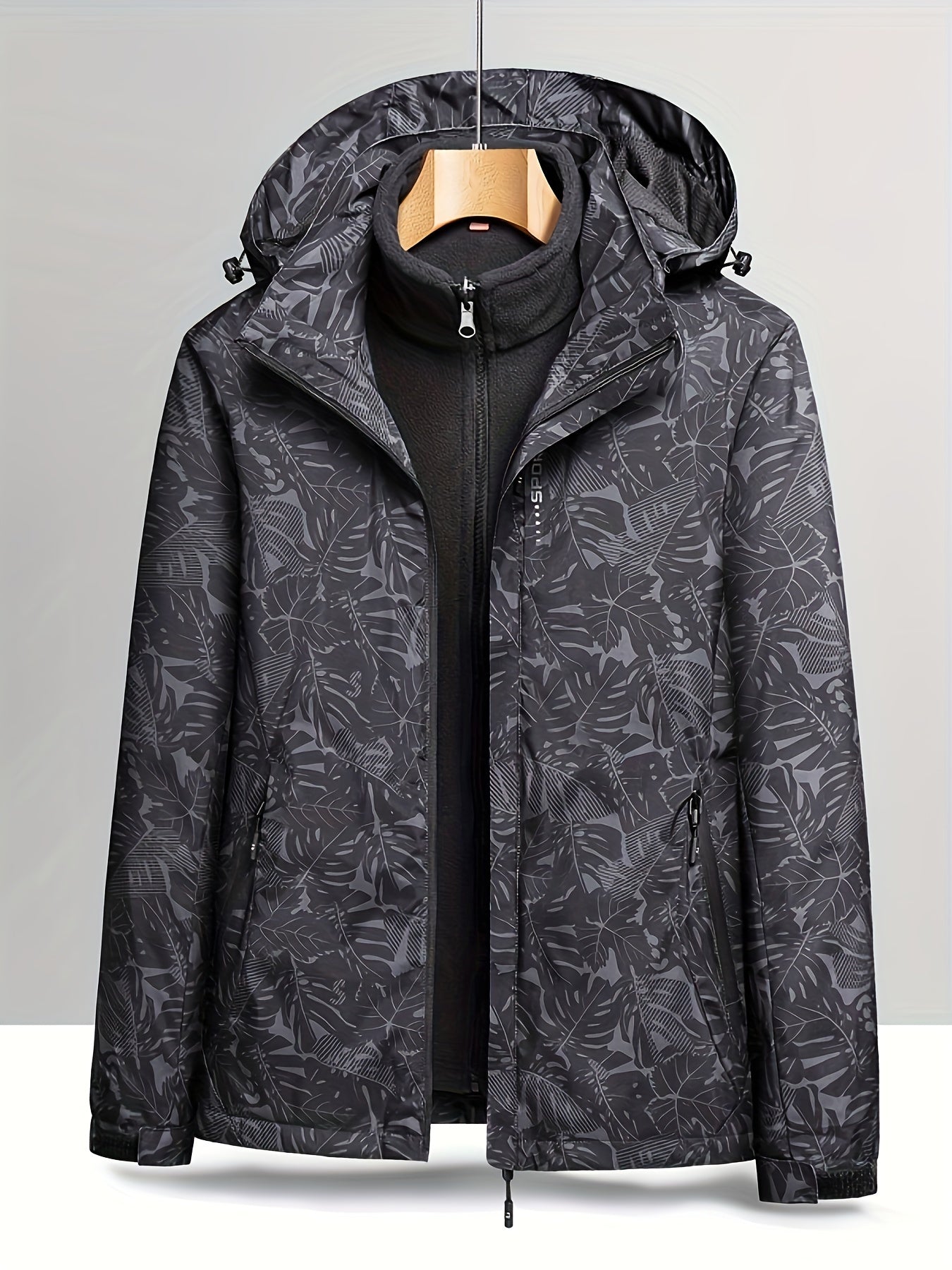 3 in 1 Fleece Liner Warm Punch Jacket Casual Waterproof Windproof Jacket