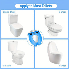 Kids Foldable Toilet Training Seat w/ Anti Slip Pads & Carry Bag