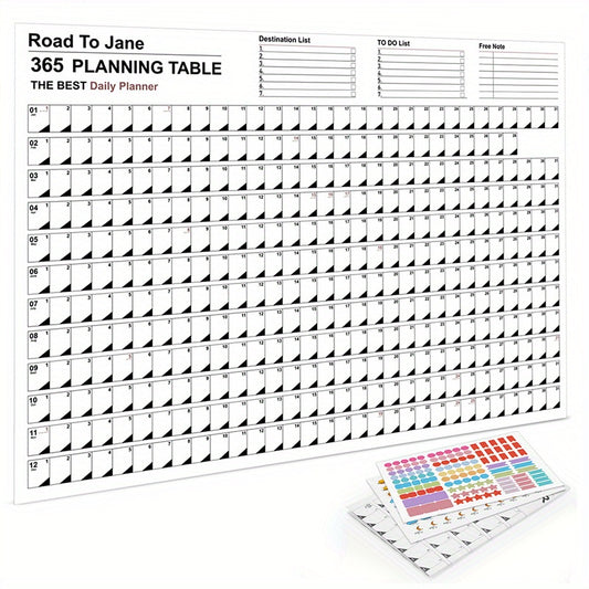 365 Days Calendar Year Planner Memo Morandi American Style