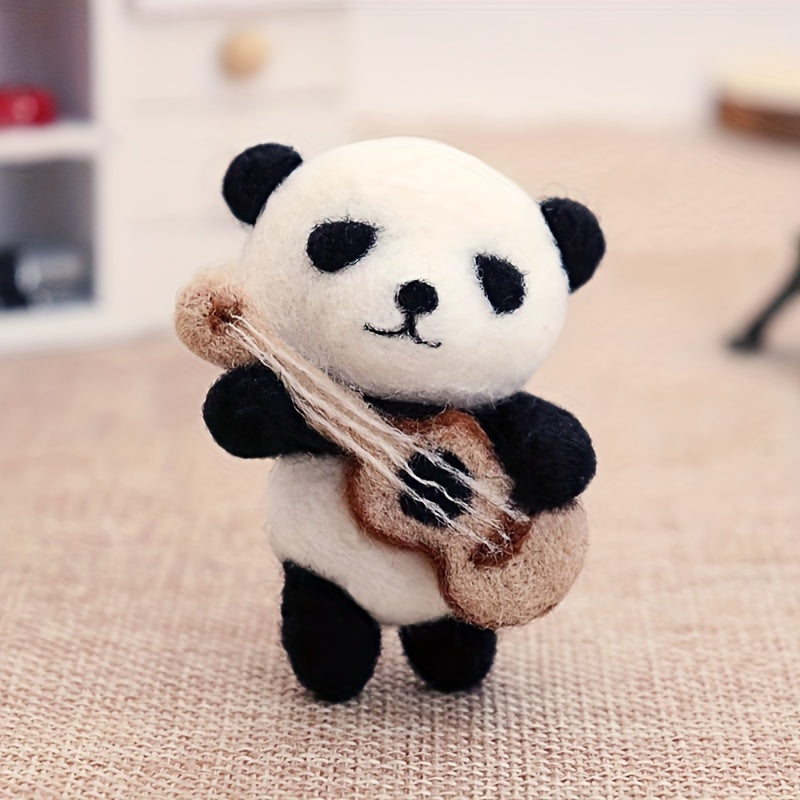 DIY Guitar Panda Needle Felting Kit for Adults