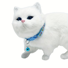 6pcs Cat Collar Set Safety Quick Release With Bells Perfect Pet Accessories