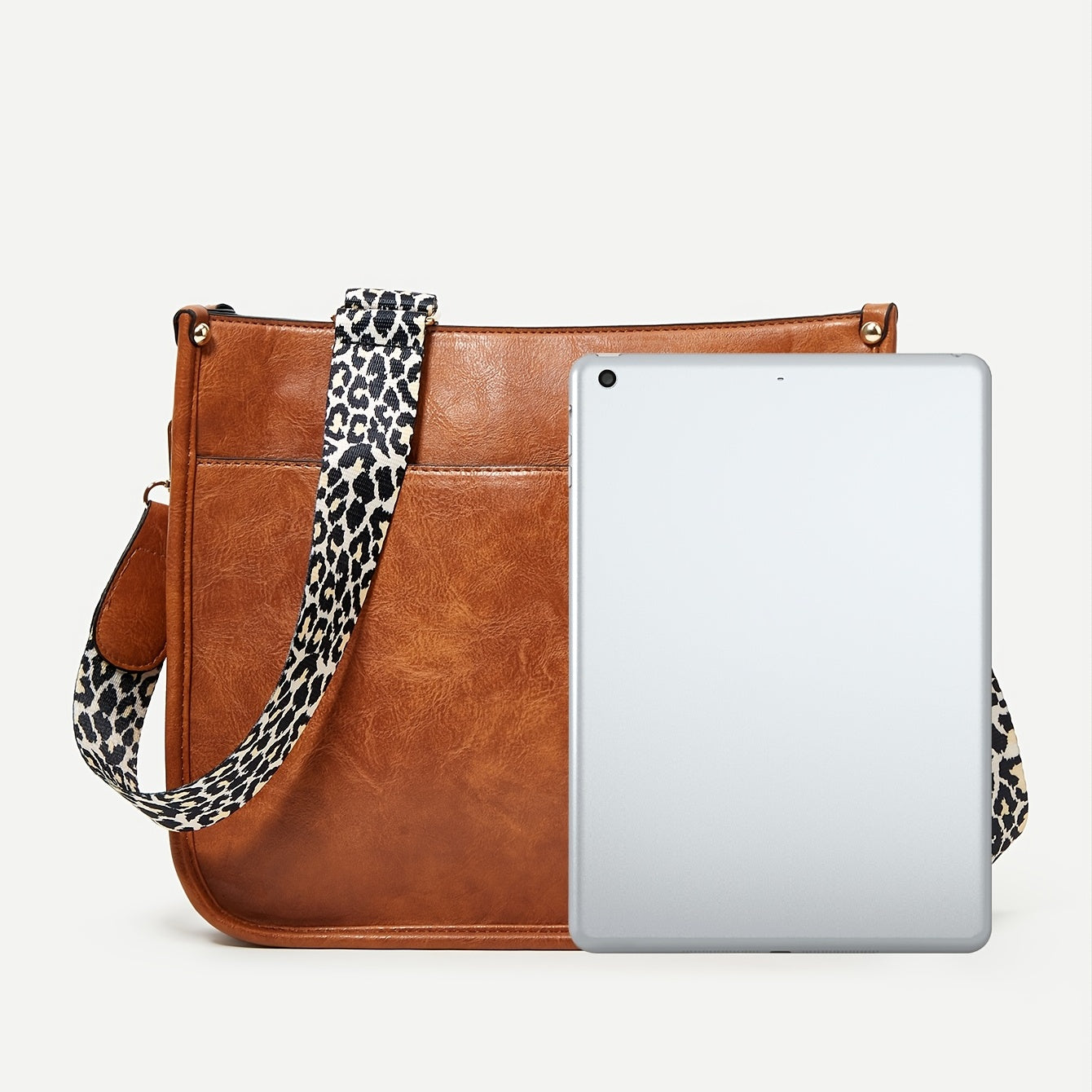 Classic Shoulder Bag Large Capacity Travel Bag With Side Zipper Pocket