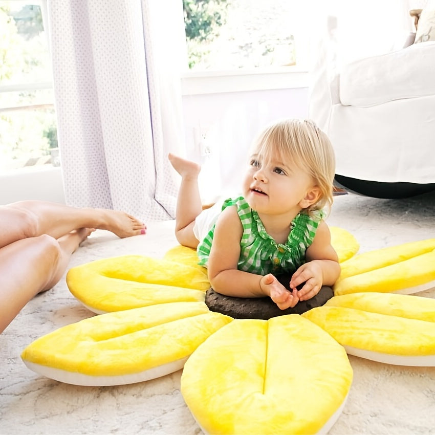 Sunflower Bath Mat for Babies, Non-Slip and Soft, Cartoon Design