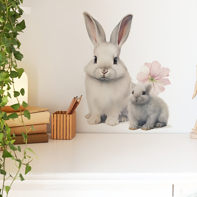 Rabbit Wall Decal Peel And Stick Removable Wall Sticker