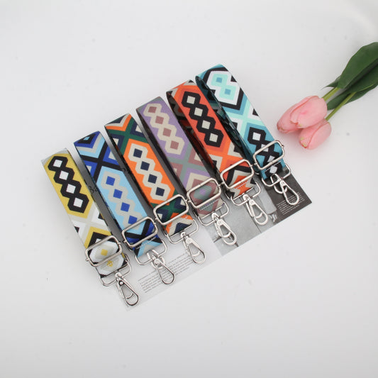 Vintage Geometric Pattern Bag Strap Lightweight All Match Strap