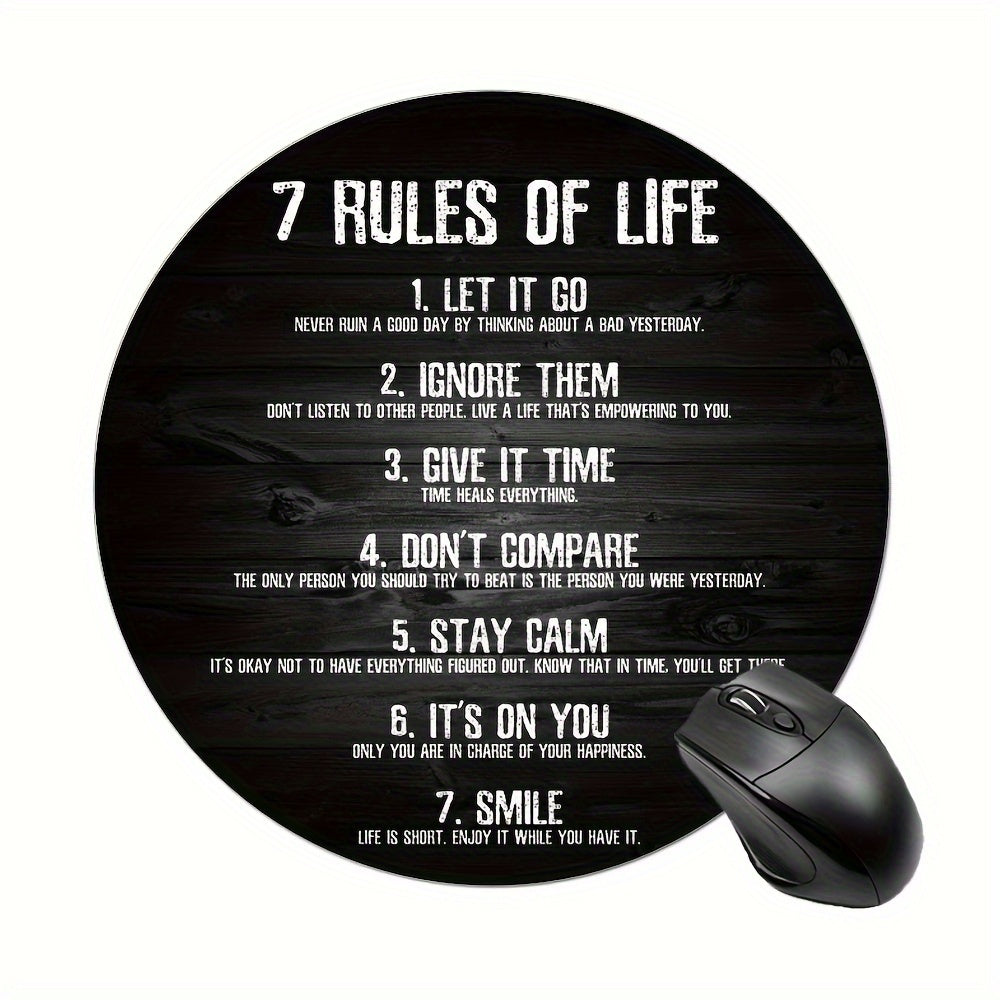 Custom Inspirational Quote About Life Mouse Pad