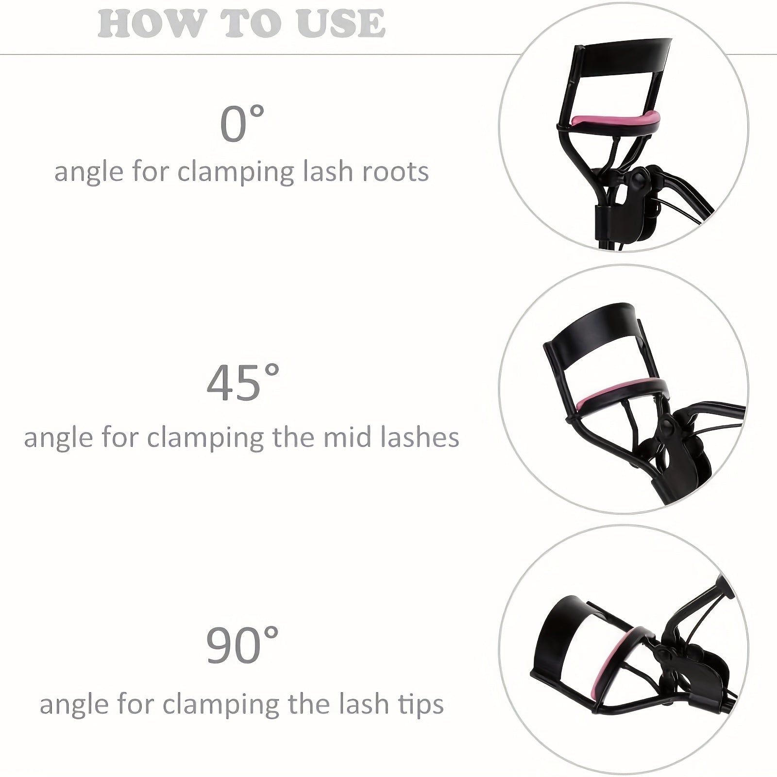 Eyelash Curlers Kit with Eyelash Applicator Tool and Grooming Brush