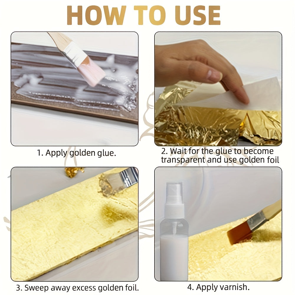 T126 Golden Foil Glue Combo Kit