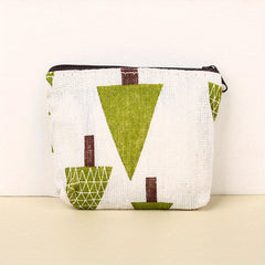 Children's Coin Purse Girls Mini Bag Zipper Key Bag Retro Canvas Small Purse