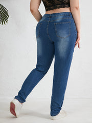 Plus Size High Rise Medium Stretch Jeans