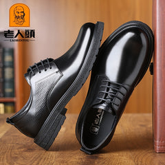 LAORENTOU Men Leather Loafer Shoes Lightweight Dress Shoes