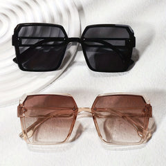 Large Square Sunglasses Gradient UV400 Sun Shades Glasses For Driving Beach
