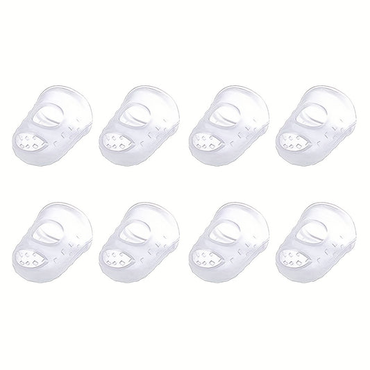 8Pcs Silicone Finger Guards Guitar Fingertip Protectors for Ukulele Guitar