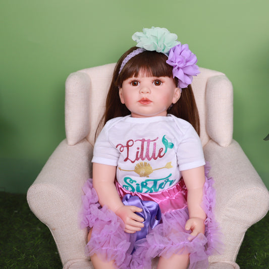 22 Inch Realistic Girl Doll Reborn Doll Newborn Reborn Baby Doll Princess