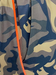 Women's Plus Camo Print Side Striped Joggers