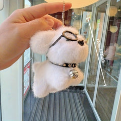 2pcs Cute Puppy Plush Toys Soft Stuffed Animal Pendants