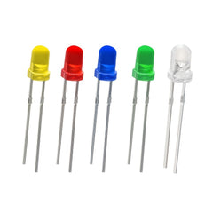 100pcs LED Diode F3 Bright 3MM Red Yellow Green LEDs Kit