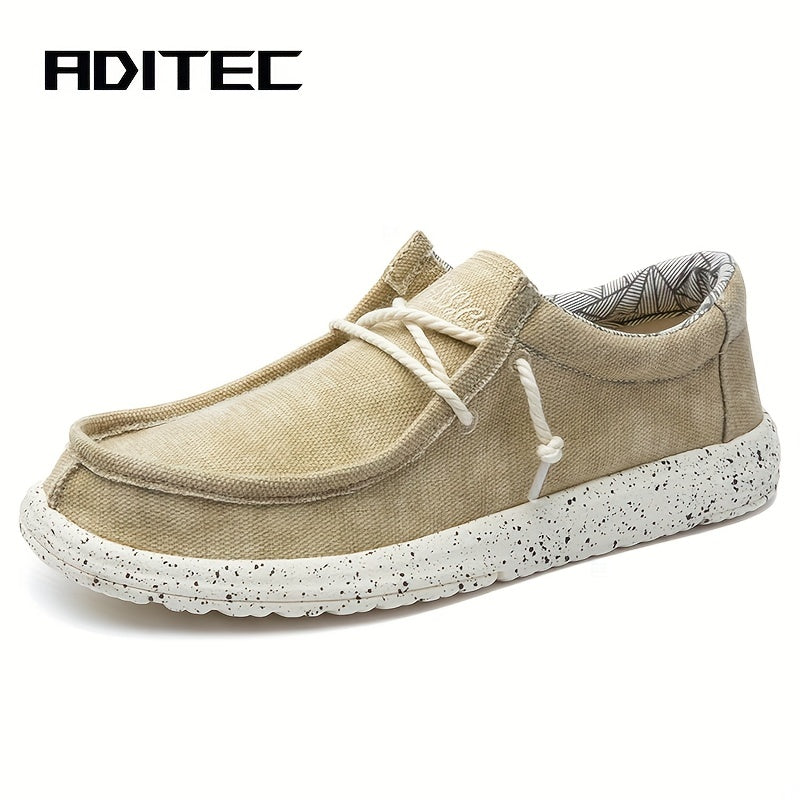Men's Denim Slip On Loafers Flat Shoes