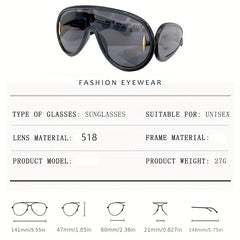 Y2K Photochromic Sunglasses UV400 Goggles for Women Men