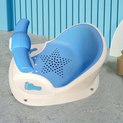 Secure Baby Bath Seat with Non-slip Stool