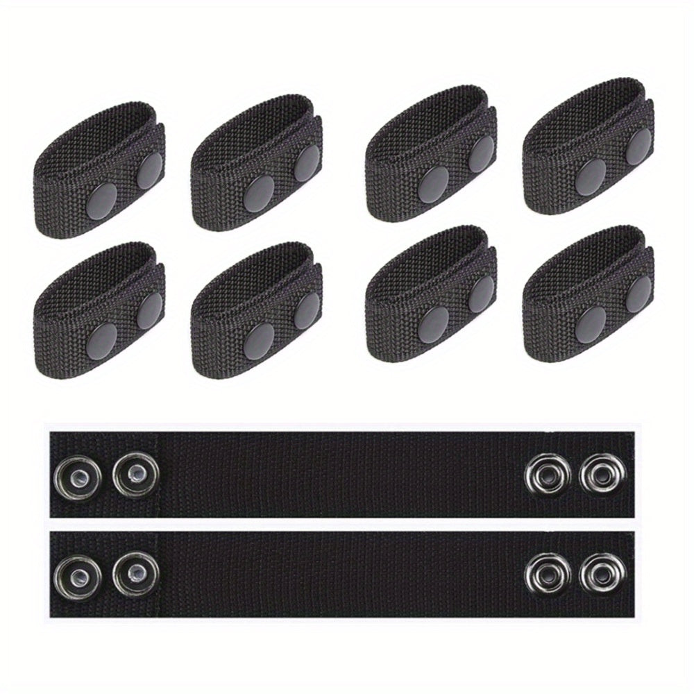 10pcs Pack Tactical Belt Snap Fixed Buckle Secure Comfort Fit